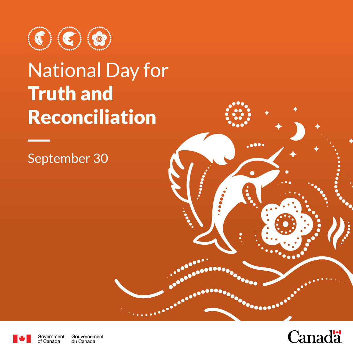 Official Government of Canada National Day for Truth and Reconciliation artwork